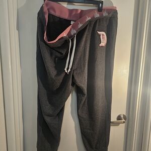 Disney Dark Gray Joggers with Pink Trim